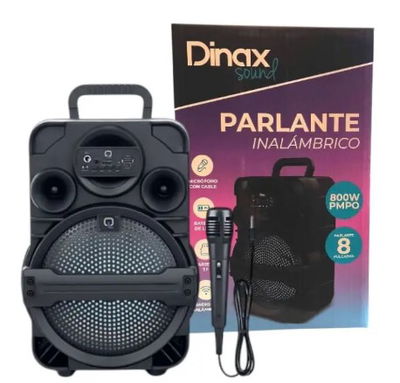 PARLANTE DINAX 8" C/MICROF 800W DX-PARF1807