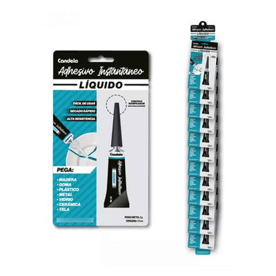 ADHESIVO INSTANTANEO LIQUIDO CANDELA BLISTER X 6
