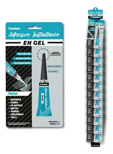 ADHESIVO INSTANTANEO GEL CANDELA BLISTER X 6