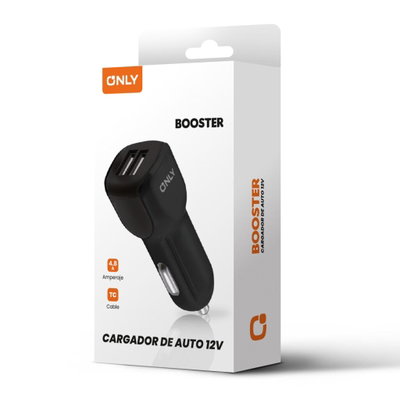 CARGADOR ONLY BOOSTER 12V 3.1A + CABLE TC MOD500