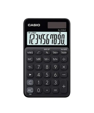 CALCULADORA CASIO COMPACTA SL-310UC-BK-N-DC