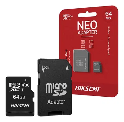 MEMORIA SD HIKSEMI NEO 64GB 2 EN 1 CLASE 10