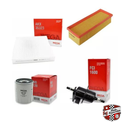 Kit Filtros Wega Fiat Fire Evo Uno 1.4 