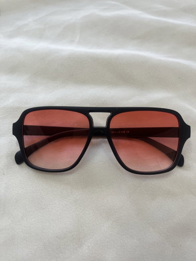Gafas aviador rojo degrade