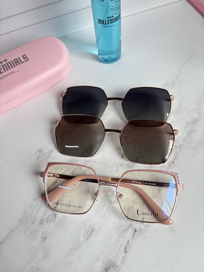 Clip on dos placas Soraya rosa