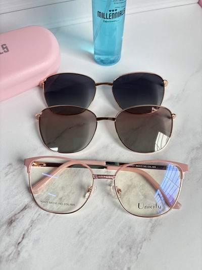 Clip on dos placas tayla rosa 