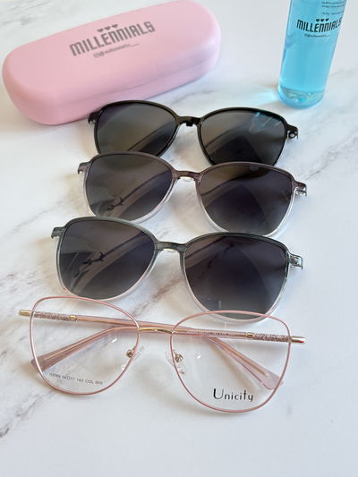 Clip on 3 placas lusme rosa