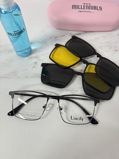 Clip on 3 placas alex negro 314