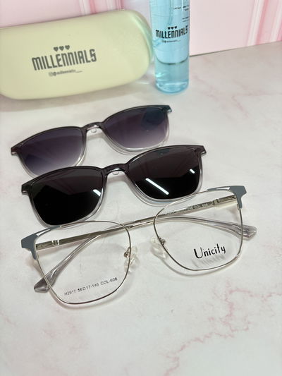 Clip on dos placas vuko plateado 