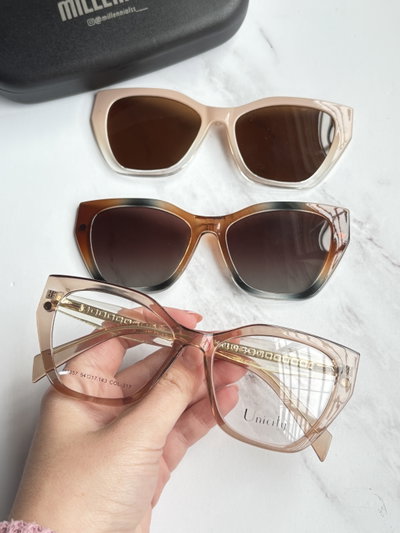 Clip on Regina caramel