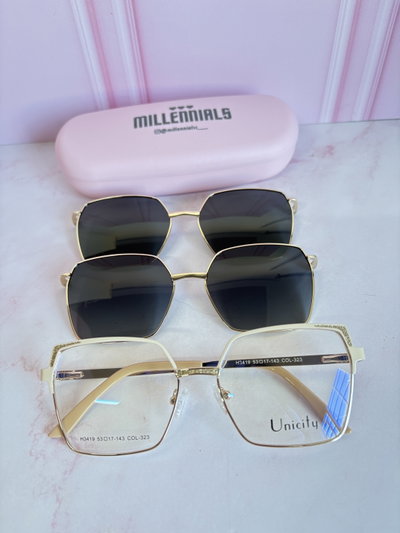 Clip on dos placas Soraya crema