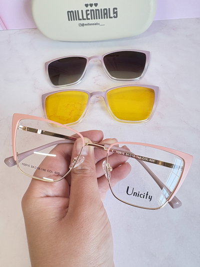 Clip on dos placas samanta rosa