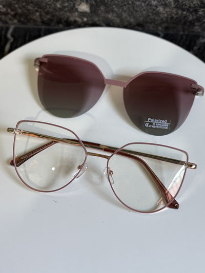 Clip on Char rosa viejo