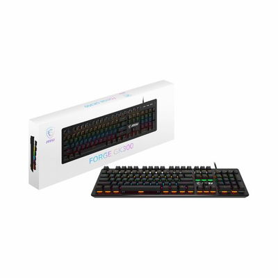 TECLADO MSI FORGE GK300 MECANICO/ USB/ BLUE / RGB