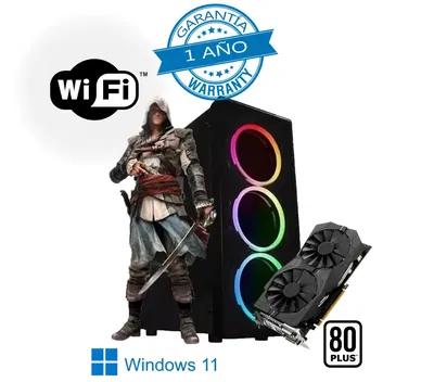 CPU GAMER RYZEN 7 8700F/RTX 4060 8GB/A620M/16GB DDR5 5600MHZ/SSD 1TB/650W 80+