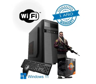 CPU RYZEN 7 5700G/A520M/16GB 3200MHZ/SSD240GB/GAB KIT 600W