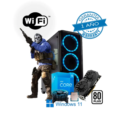 CPU GAB GAMER I5-12400F/RTX 5060 8GB/H610M/16GB3200MHZ/SSD480GB/FUENTE 650W 80PLUS