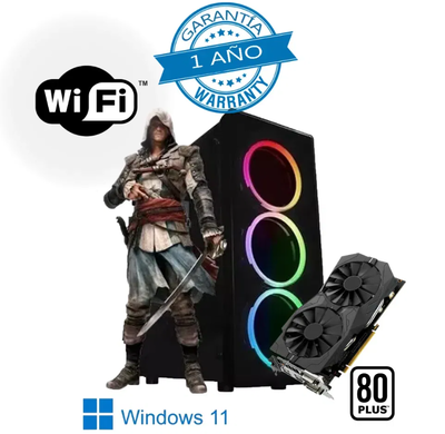 CPU GAMER RYZEN 5 8500G/RTX 3050 6GB/A620M/16GB DDR5 5600MHZ/SSD 480GB/650W 80+