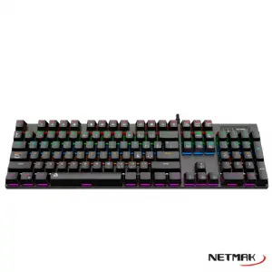 NETMAK TECLADO GAMER MECANICO RETROILUMINADO USB NM-ALLIANCE