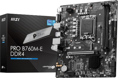MOTHER MSI PRO B760M-E DDR4 H/V 1700 M.2
