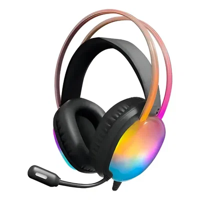 NETMAK AURICULAR GAMER RGB + MICROFONO NM-N25
