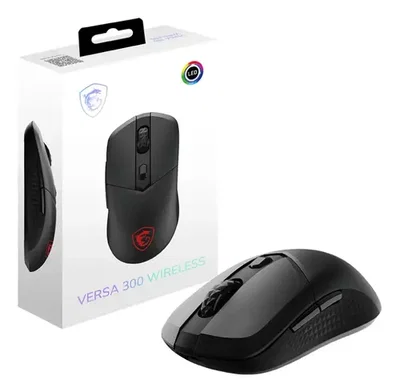MOUSE MSI VERSA 300 W GAMING OPTICO /8000 DPI/6 BOTONES/ WIRELESS/NEGRO/ RGB