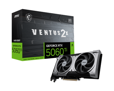 PLACA MSI RTX 5060TI 16GB VENTUS 2X PLUS DDR7