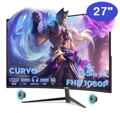 MONITOR LED 27 CURVO E-VIEW CUR275GAM-2K HDMI/DP 165HZ (2560X1440)