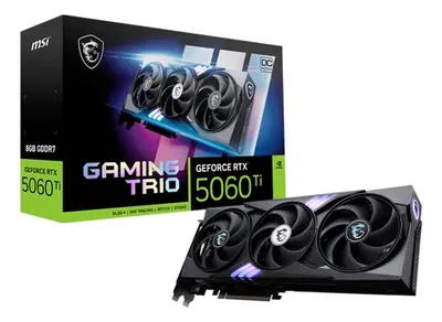 PLACA MSI RTX 5060TI GAMING X TRIO OC 16GB DDR7 BLACK