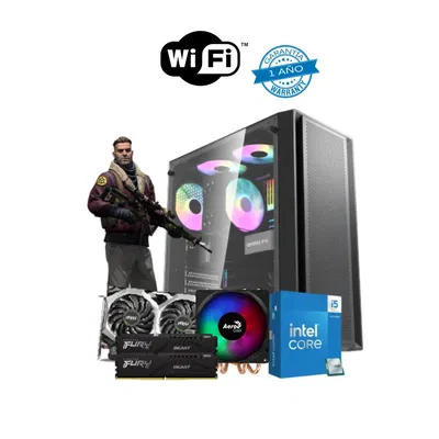 CPU GAB GAMER I5-14400F/RTX 3060 16GB/B660M/16GB3200MHZ/SSD1TB NVME/FUENTE 750W 80PLUS