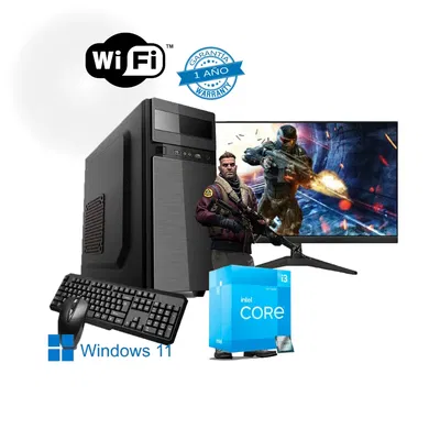 PC INTEL CORE I3-10105+MONITOR 22"/H510M/8GB 3200MHZ/SSD240GB/GAB KIT 600W