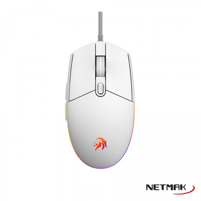 NETMAK MOUSE GAMER BLANCO NM-EXPERT