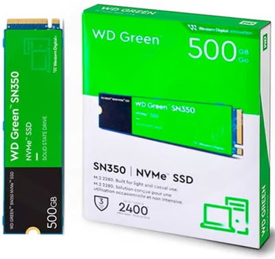 DISCO SSD 500 GB M.2 NVME PCIE WD GREEN SN350