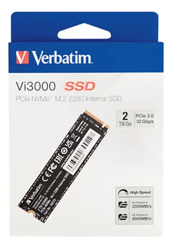 DISCO SSD 2 TB M.2 NVME VI3000 VERBATIM