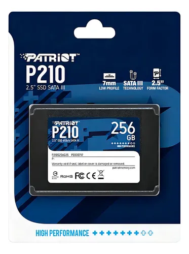 DISCO SSD 256 GB SATA III 2.5" PATRIOT P210