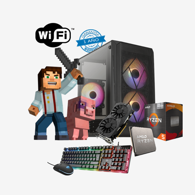 CPU GAB GAMER RYZEN 5 5600/GTX 1650 4GB/A520M/16GB3200MHZ/SSD480GB/FUENTE 750W 80PLUS