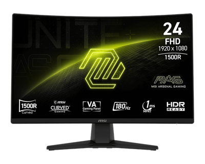 MONITOR CURVO MSI 24" MAG 242C (1920X1080 FHD) 180HZ