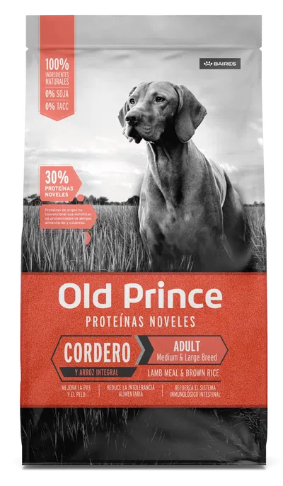 Old Prince perro adulto cordero y arroz 1kg