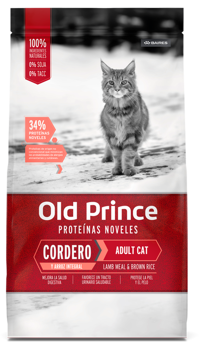 Old Prince gato adulto cordero y arroz 3kg