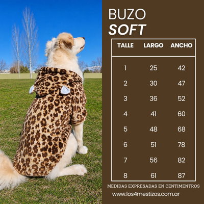 TABLA DE MEDIDAS BUZO SOFT