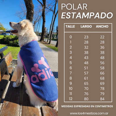 TABLA DE MEDIDAS POLAR ESTAMPADO