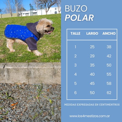 TABLA DE MEDIDAS BUZO POLAR 