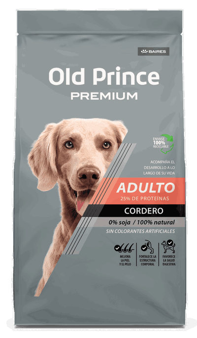 Old Prince perro adulto premium cordero 15kg