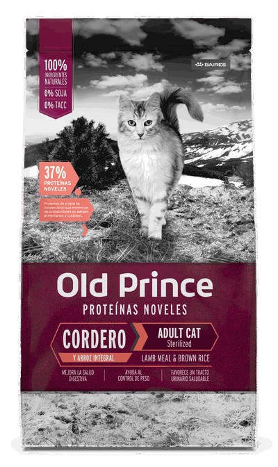 Old Prince gato adulto sterilized cordero y arroz 7,5kg