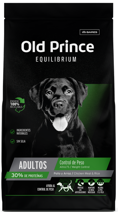 Old Prince perro adulto control de peso equilibrium 15kg