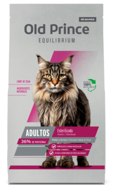 Old Prince gato adulto esterilizado equilibrium 7,5kg