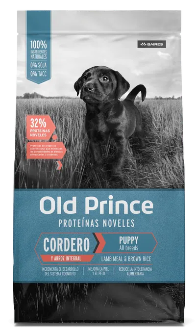 Old Prince perro puppy cordero y arroz 1kg