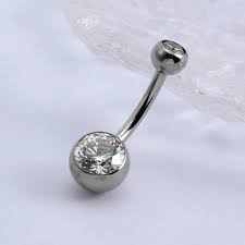 Piercing ombligo Cubic - Titanio