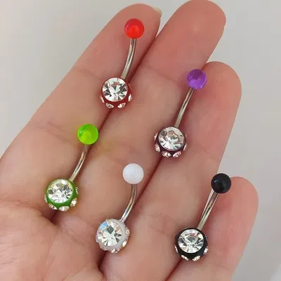 Piercings ombligo multi-strass