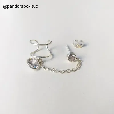 Ear cuff doble cubic redondo